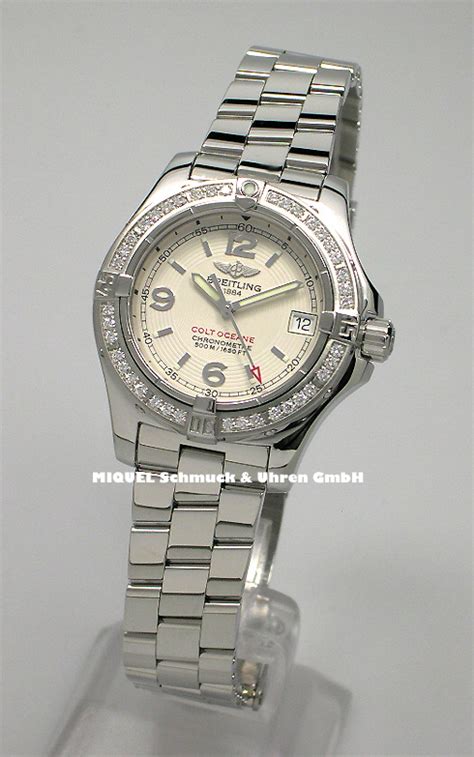 breitling colt oceane lady mit diamanten damenuhr|Breitling a57350 oceane.